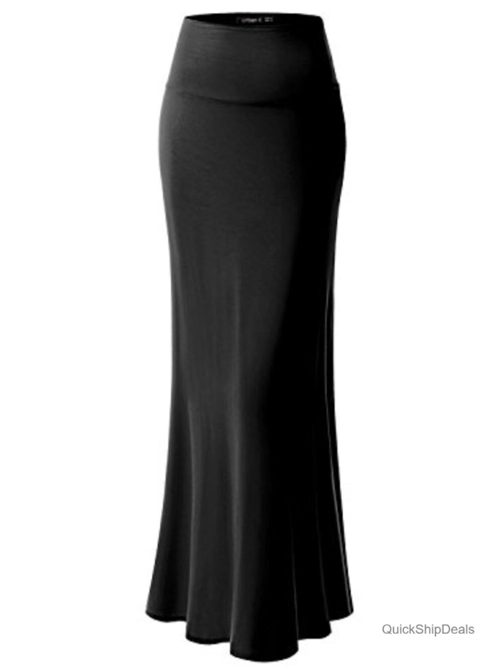 Womens Foldable High Waist Maxi Skirt Rayon Spandex Dance